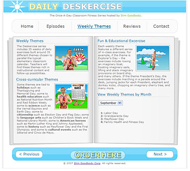 Daily Deskercise : Weekly Themes